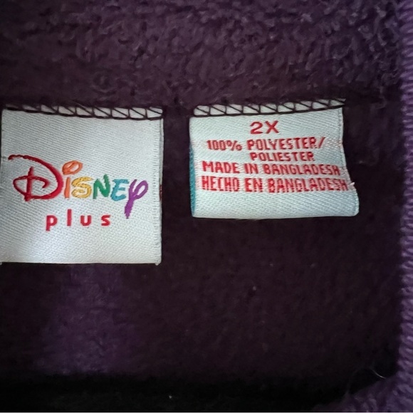 Vintage Disney Winnie The Pooh Embroidered Tigger Fleece in Purple size 2X - Picture 5 of 13